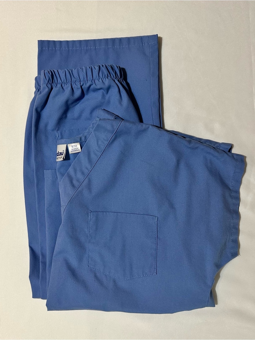 Landau Kids Blue Scrub Pants and Top Set Youth Size 8/10